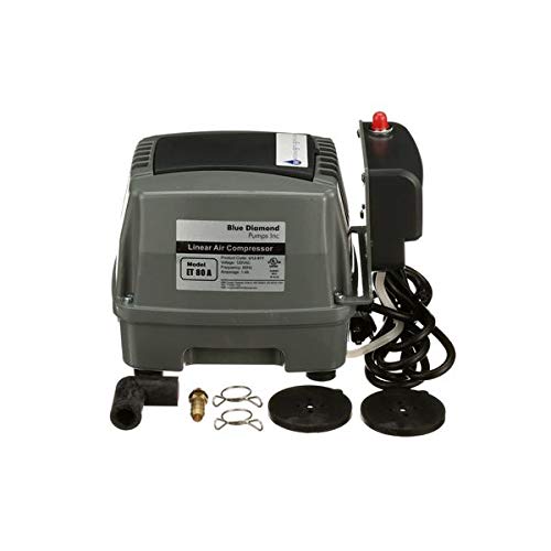 Blue Diamond ETA 80 Septic or Pond Linear Diaphragm Air Pump with built in Alarm